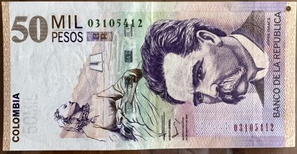 Billete 50000 pesos 2012 (50 mil pesos)