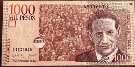 Billete 1000 pesos 2001
