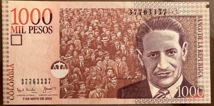 Billete 1000 pesos 2002
