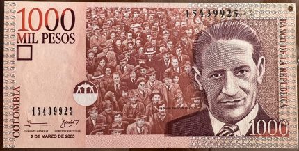 Billete 1000 pesos 2005