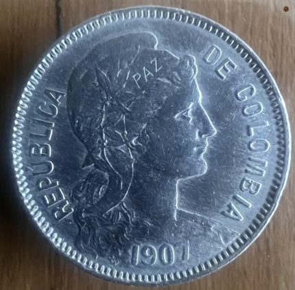 Moneda 2 pesos 1907 p/m