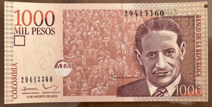 Billete 1000 pesos 2016